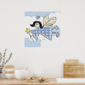 Dimensional Fairy in Clouds Poster (Keuken)
