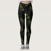 Dimensional Green Golf Afbeelding Logos Leggings (Voorkant)