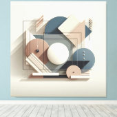 Dimensional Harmony Blocks Canvas Afdruk (Insitu (Houten vloer))