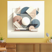 Dimensional Harmony Blocks Canvas Afdruk (Insitu (Woonkamer))