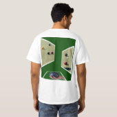 Dimensional Lawn Bowls Design T-shirt (Achterkant volledig)
