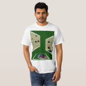 Dimensional Lawn Bowls Design T-shirt (Voorkant volledig)