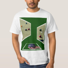 Dimensional Lawn Bowls Design T-shirt