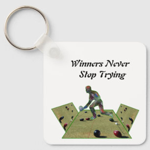 Dimensional Lawn Bowls Winners, Key Ring Sleutelhanger