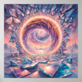 Dimensional Portal - Surrealistische illustratiest Poster (Voorkant)