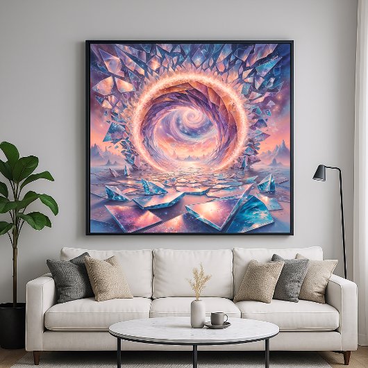 Dimensional Portal - Surrealistische illustratiest Poster