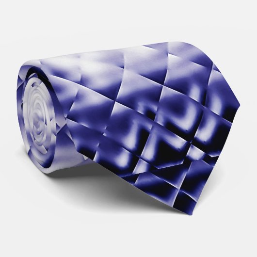 Dimensional Square-Navy-DG Stropdas (Opgerold)