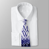 Dimensional Square-Navy-MW Stropdas (Gebonden)