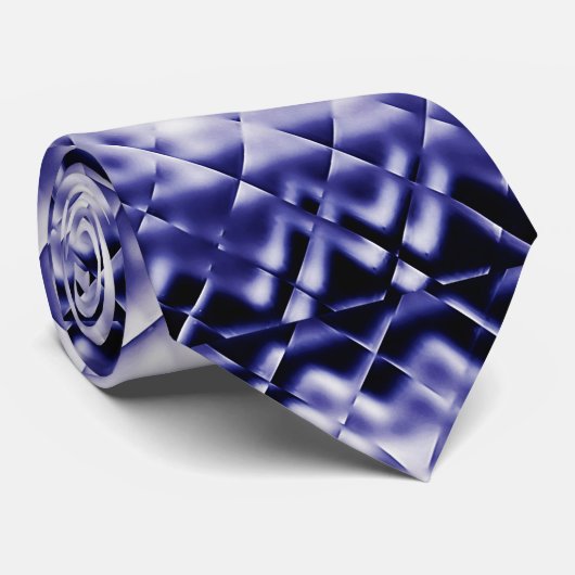 Dimensional Square-Navy-MW Stropdas (Opgerold)