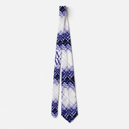 Dimensional Square-Navy-MW Stropdas (Achterkant)