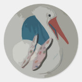 Dimensional Stork Sticker (Voorkant)