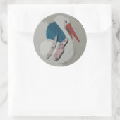 Dimensional Stork Sticker (Tas)