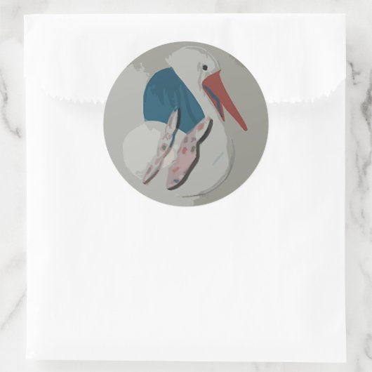 Dimensional Stork Sticker (Tas)