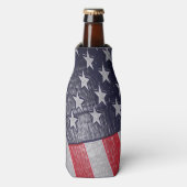 Dimensionale Amerikaanse vlag Flesjeskoeler (Fles Voorkant)