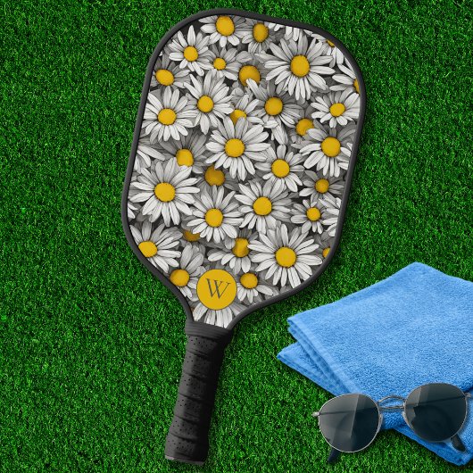 Dimensionale Daisies Monogram Pickleball Paddle
