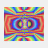 Dimensionale Intersectie Digitale Kunst Fleece Deken (Voorkant (Horizontaal))