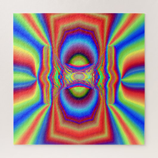 Dimensionale Intersectie Digitale Kunst Legpuzzel (Verticaal)