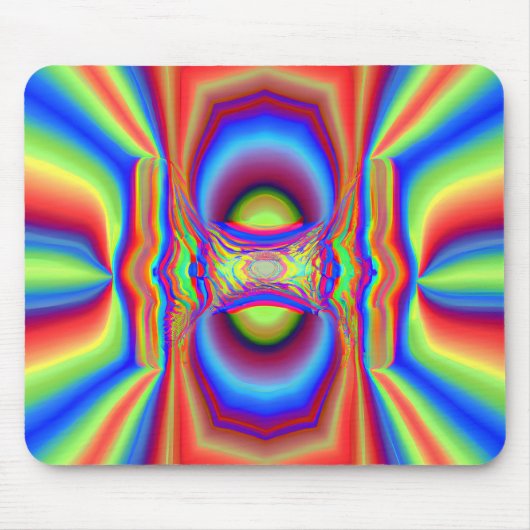 Dimensionale Intersectie Digitale Kunst Muismat (Voorkant)