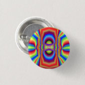 Dimensionale Intersectie Digitale Kunst Ronde Button 3,2 Cm (Voorkant /achterkant)