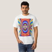 Dimensionale intersectie Digitale kunst T-shirt (Voorkant volledig)