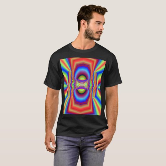 Dimensionale intersectie Digitale kunst T-shirt (Voorkant volledig)