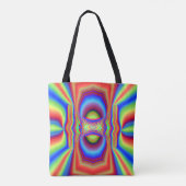 Dimensionale intersectie Digitale kunst Tote Bag (Achterkant)