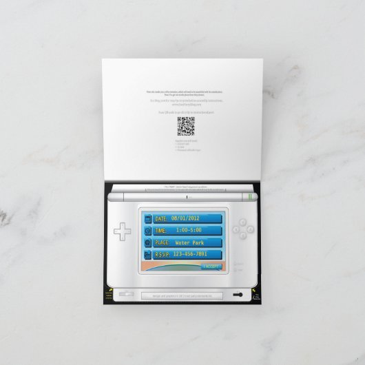 Dimensionale Video Gamer BINNEN Deel van Uitnodige (Binnen)