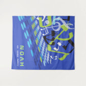 DIMENSIONALE Vleermuis Bar Mitzvah Foto Op Achterg Wandkleed (Voorkant (horizontaal))