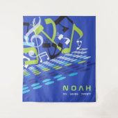 DIMENSIONALE Vleermuis Bar Mitzvah Foto Op Achterg Wandkleed (Voorkant)