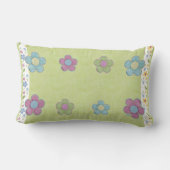 Dimensionele bloemen (limoen) kussen (Achterkant)