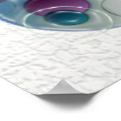 Dimensionele cirkelvormen Multicolors Poster (Hoek)