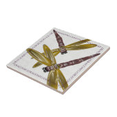 Dimensionele libellen tegeltje (Zijkant)