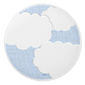 Dimensionele wolken keramische knop (Voorkant)