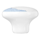 Dimensionele wolken keramische knop (Zijkant)