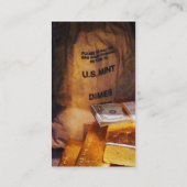 Dimes, Dollars en Gold Visitekaartje (Achterkant)