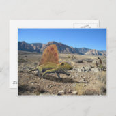 Dimetrodon Dinosaur Briefkaart (Voorkant / Achterkant)