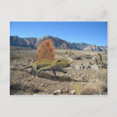 Dimetrodon Dinosaur Briefkaart (Voorkant)