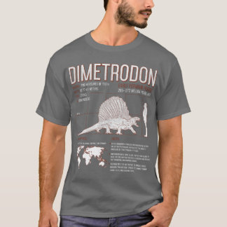Dimetrodon Dinosaur Leuke Feiten Wetenschap Heren T-shirt