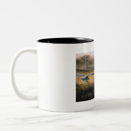 Dimetrodon en Eryops Tweekleurige Koffiemok (Links)