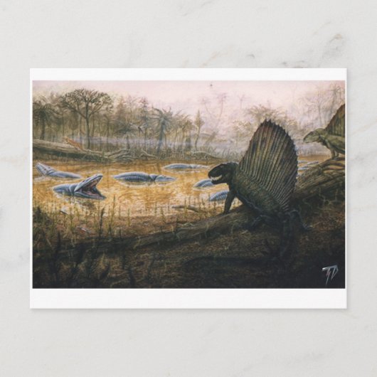 Dimetrodon Post Card Briefkaart (Voorkant)
