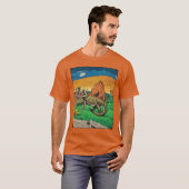 Dimetrodon synapsid Tijdreizen T-shirt Heren (Voorkant volledig)