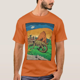 Dimetrodon synapsid Tijdreizen T-shirt Heren