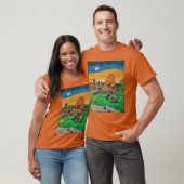 Dimetrodon synapsid Tijdreizen T-shirt Heren (Unisex)