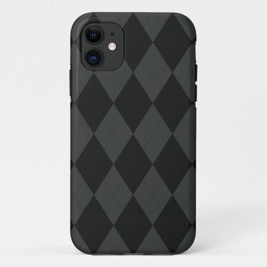 Dimgray en Black Arglye iPhone 5 Hoesje (Achterkant)