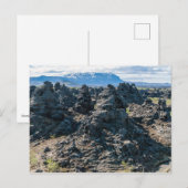Dimmuborgir lava field, Myvatn area - IJsland Briefkaart (Voorkant / Achterkant)