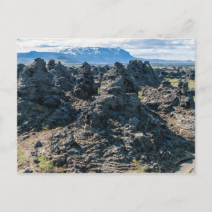 Dimmuborgir lava field, Myvatn area - IJsland Briefkaart