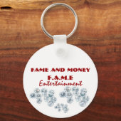 dimo, dimo, dimo, Fame and Money, F.A.M.E., Ent... Sleutelhanger (Voorkant)