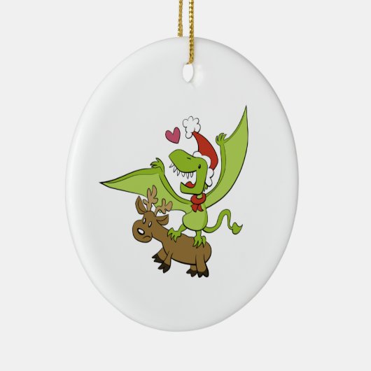 Dimorfodon kerstversiering keramisch ornament (Rechts)