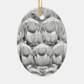 Dimpled pint bierglas keramisch ornament (Achterkant)