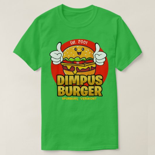 Dimpus Burger van Super Troopers 2001 T-shirt (Design voorkant)